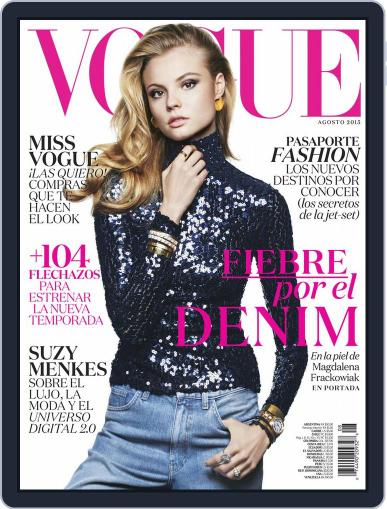 Vogue Latin America August 1st, 2015 Digital Back Issue Cover