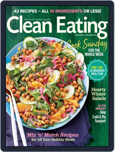 Clean Eating November 1st, 2018 Digital Back Issue Cover