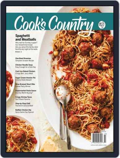 Cook's Country January 1st, 2018 Digital Back Issue Cover