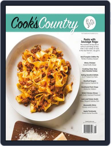Cook's Country October 1st, 2016 Digital Back Issue Cover