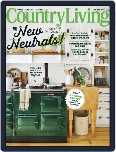 Country Living January 1st, 2019 Digital Back Issue Cover