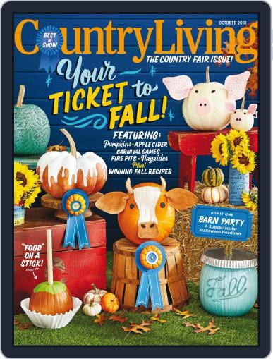 Country Living October 1st, 2018 Digital Back Issue Cover
