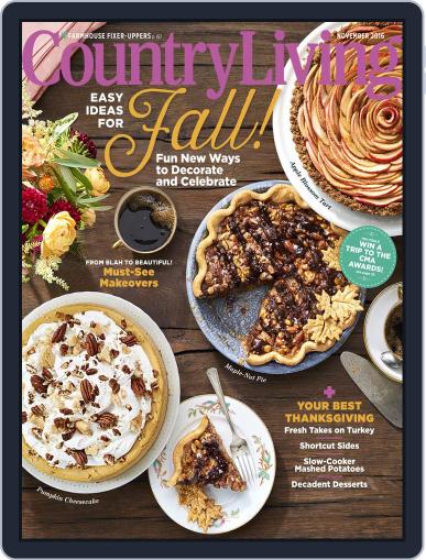 Country Living November 1st, 2016 Digital Back Issue Cover