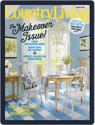Country Living March 1st, 2016 Digital Back Issue Cover