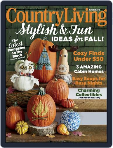 Country Living October 1st, 2015 Digital Back Issue Cover
