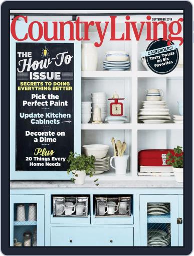 Country Living September 1st, 2015 Digital Back Issue Cover