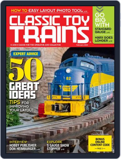 Classic Toy Trains February 1st, 2020 Digital Back Issue Cover