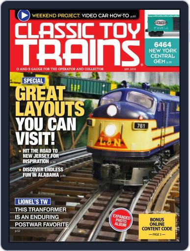 Classic Toy Trains September 1st, 2019 Digital Back Issue Cover