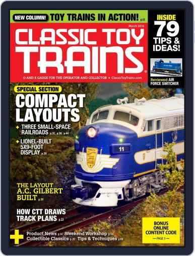 Classic Toy Trains March 1st, 2018 Digital Back Issue Cover