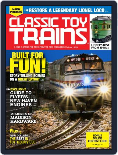 Classic Toy Trains February 1st, 2018 Digital Back Issue Cover