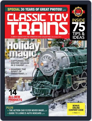 Classic Toy Trains December 1st, 2017 Digital Back Issue Cover
