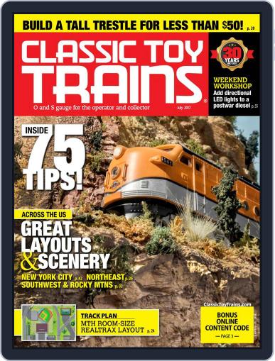 Classic Toy Trains July 1st, 2017 Digital Back Issue Cover
