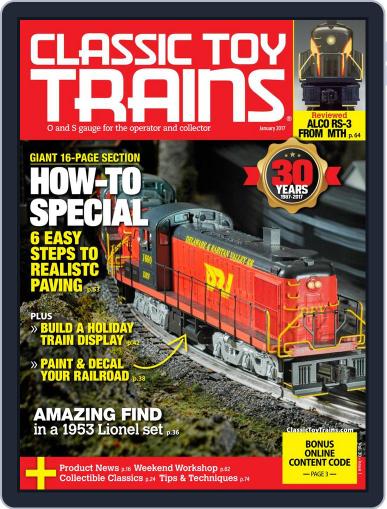 Classic Toy Trains January 1st, 2017 Digital Back Issue Cover