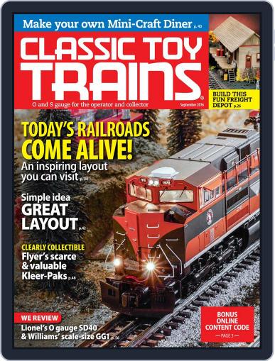 Classic Toy Trains September 1st, 2016 Digital Back Issue Cover