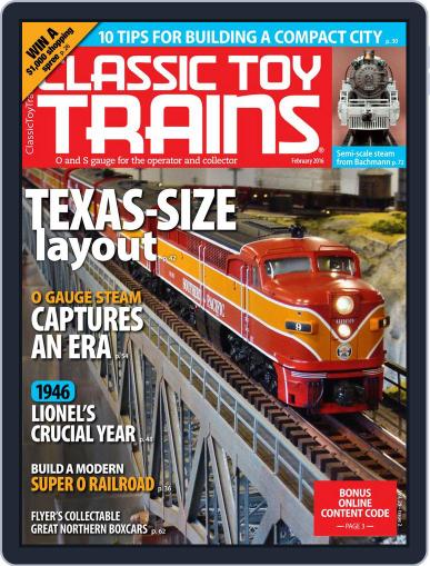 Classic Toy Trains February 1st, 2016 Digital Back Issue Cover