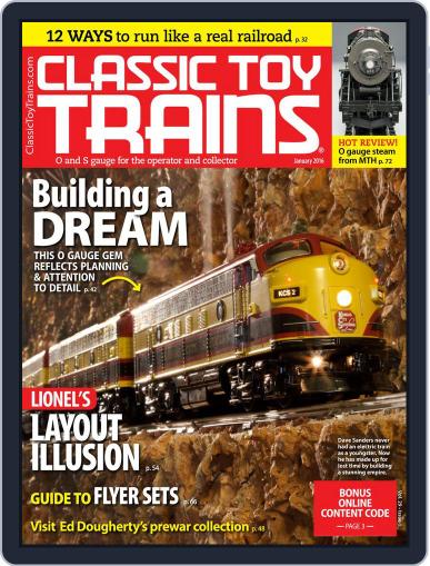 Classic Toy Trains January 1st, 2016 Digital Back Issue Cover