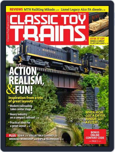 Classic Toy Trains October 1st, 2015 Digital Back Issue Cover
