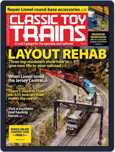 Classic Toy Trains May 1st, 2015 Digital Back Issue Cover