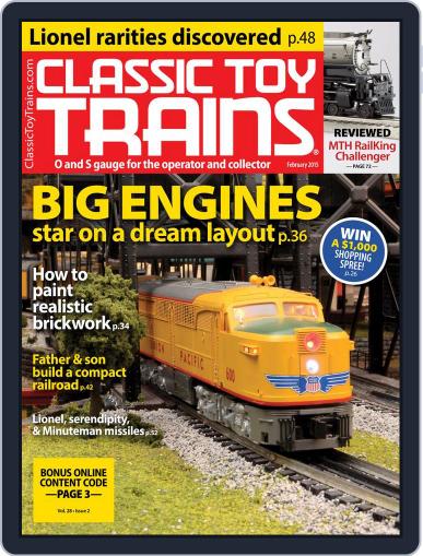 Classic Toy Trains February 1st, 2015 Digital Back Issue Cover