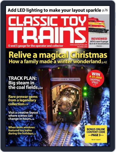 Classic Toy Trains December 1st, 2014 Digital Back Issue Cover