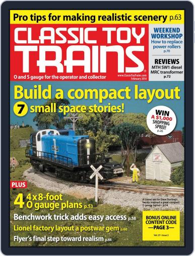 Classic Toy Trains December 20th, 2013 Digital Back Issue Cover