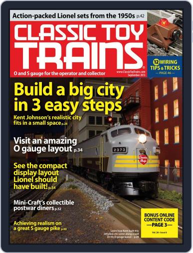Classic Toy Trains July 13th, 2013 Digital Back Issue Cover