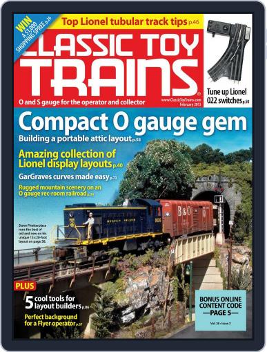 Classic Toy Trains December 15th, 2012 Digital Back Issue Cover