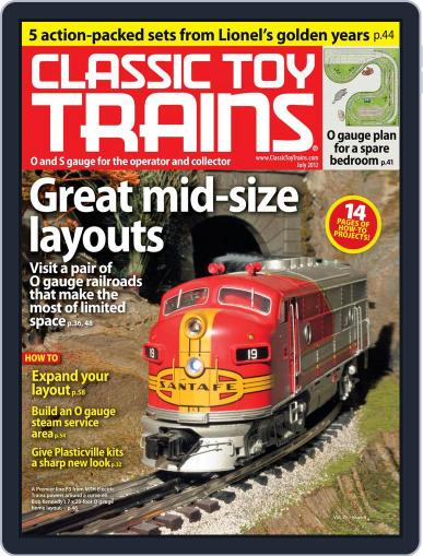 Classic Toy Trains May 19th, 2012 Digital Back Issue Cover