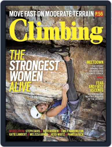 Climbing August 9th, 2016 Digital Back Issue Cover
