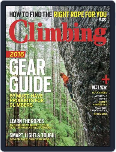 Climbing March 22nd, 2016 Digital Back Issue Cover