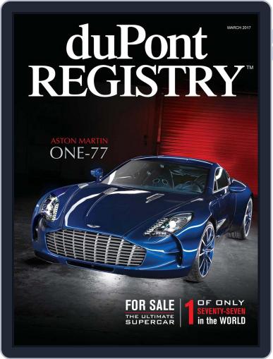 duPont REGISTRY March 1st, 2017 Digital Back Issue Cover