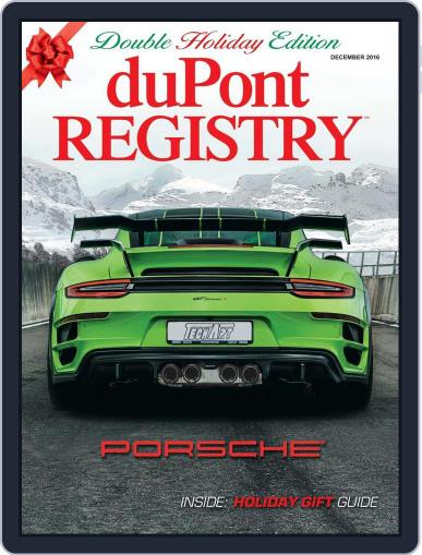 duPont REGISTRY December 1st, 2016 Digital Back Issue Cover