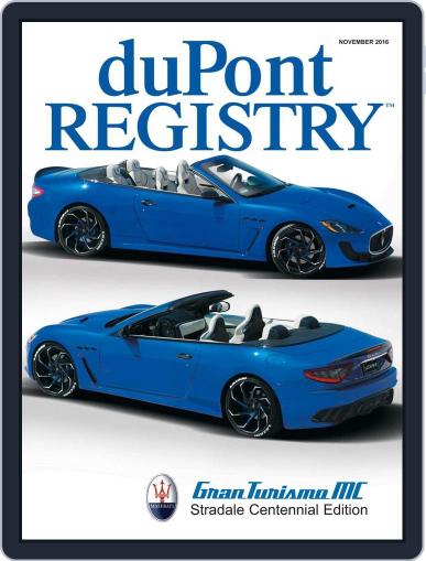 duPont REGISTRY November 1st, 2016 Digital Back Issue Cover