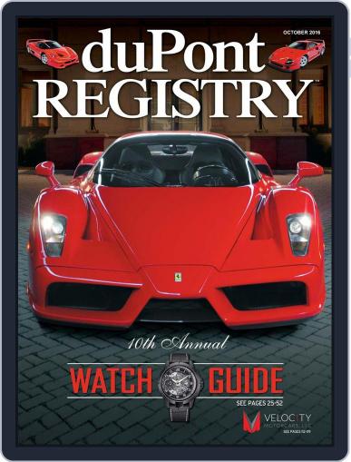 duPont REGISTRY October 1st, 2016 Digital Back Issue Cover