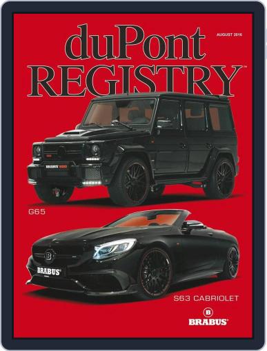 duPont REGISTRY July 11th, 2016 Digital Back Issue Cover