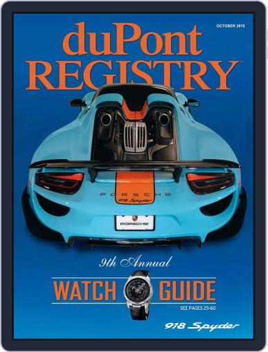 duPont REGISTRY October 1st, 2015 Digital Back Issue Cover