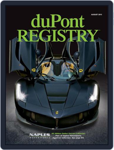 duPont REGISTRY August 1st, 2015 Digital Back Issue Cover