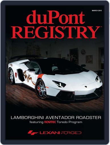 duPont REGISTRY March 1st, 2015 Digital Back Issue Cover