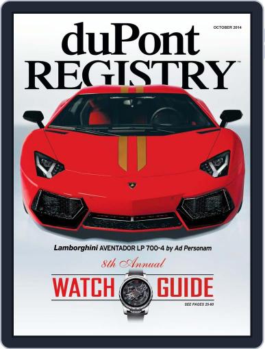 duPont REGISTRY September 2nd, 2014 Digital Back Issue Cover