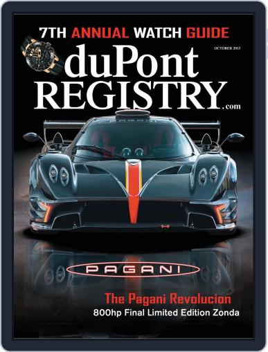 duPont REGISTRY September 5th, 2013 Digital Back Issue Cover