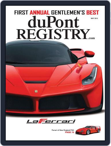 duPont REGISTRY April 5th, 2013 Digital Back Issue Cover