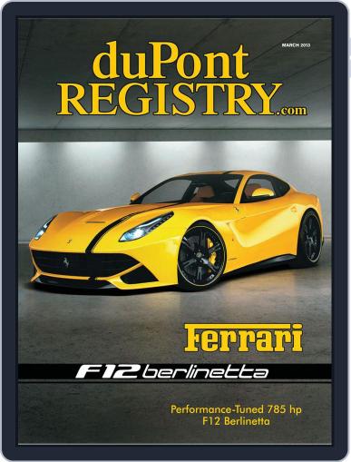 duPont REGISTRY February 5th, 2013 Digital Back Issue Cover