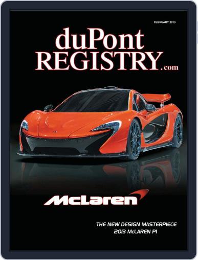 duPont REGISTRY January 2nd, 2013 Digital Back Issue Cover