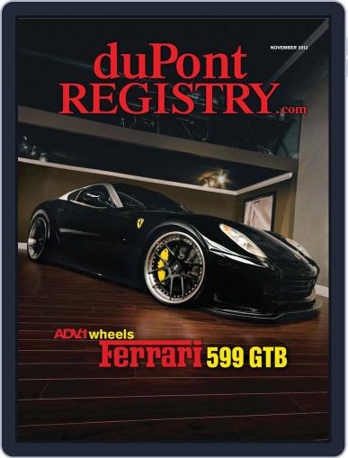 duPont REGISTRY October 9th, 2012 Digital Back Issue Cover