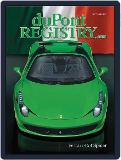 duPont REGISTRY July 30th, 2012 Digital Back Issue Cover