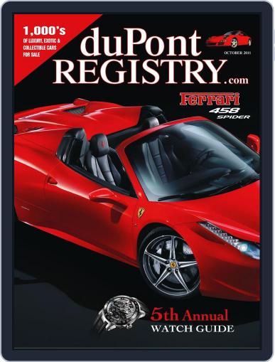 duPont REGISTRY September 2nd, 2011 Digital Back Issue Cover