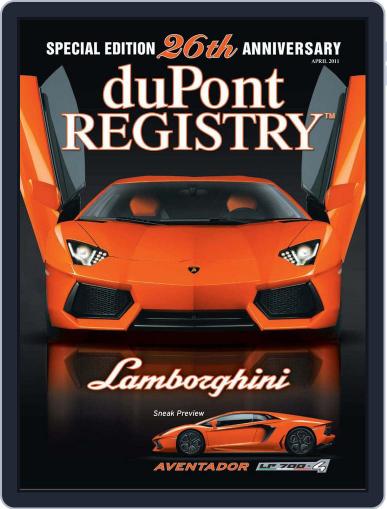 duPont REGISTRY March 11th, 2011 Digital Back Issue Cover