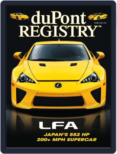duPont REGISTRY January 4th, 2011 Digital Back Issue Cover