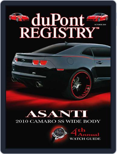 duPont REGISTRY August 25th, 2010 Digital Back Issue Cover