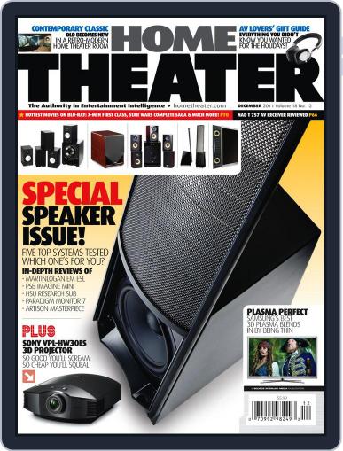 Home Theater December 1st, 2011 Digital Back Issue Cover